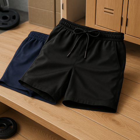 Pack of 2: Men's Shorts (Navy & Black)