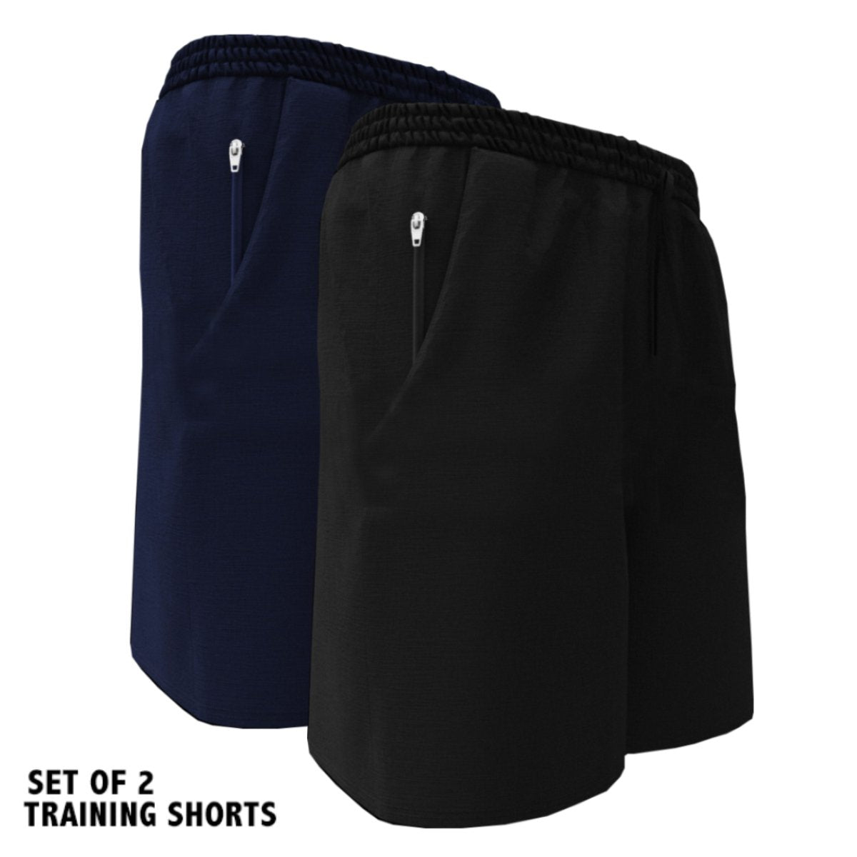 Pack of 2: Men's Shorts (Navy & Black)