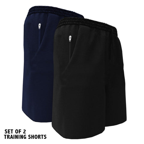 Pack of 2: Men's Shorts (Navy & Black)