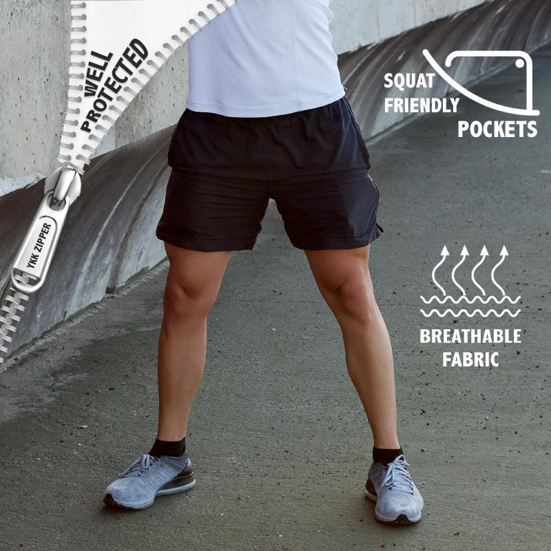 Pack of 2: Men's Shorts (Navy & Black)