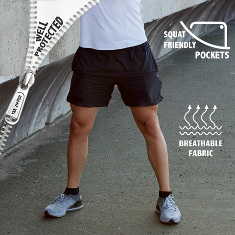 Pack of 2: Men's Shorts (Navy & Black)